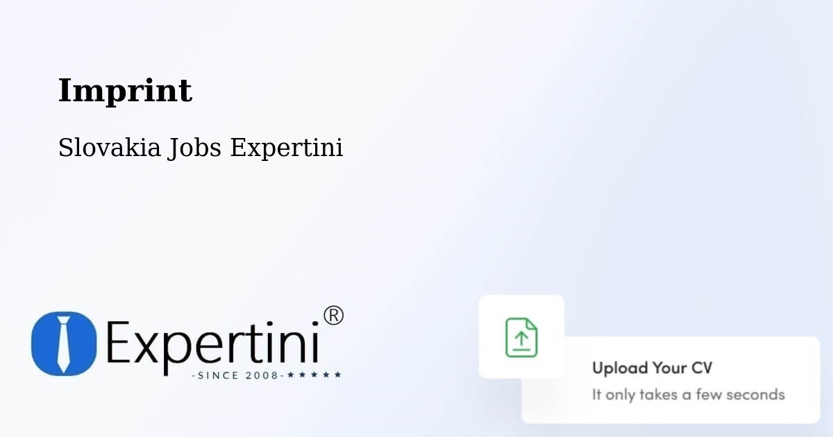 Imprint – Levoča - Slovakia Jobs Expertini